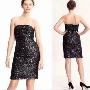 Banana Republic Black Strapless Dress SZ 10 NWT